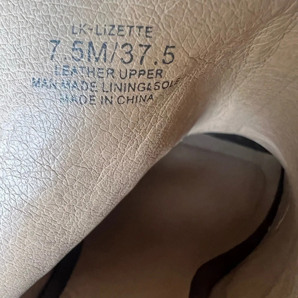 Lucky brand Lizette open toe sling back booties with Velcro closure size 7.5​ - Picture 9 of 9